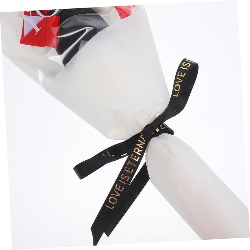 White Graduation Bear Stuffed Animal Bouquet Unique Gift For Graduate Photo Prop Party Decoration - Image 3